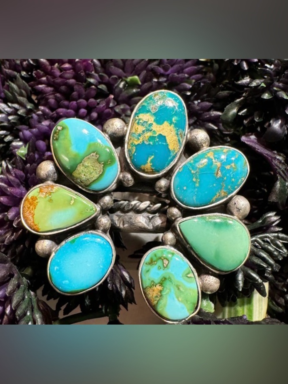 Navajo Turquoise Naja Adjustable Ring